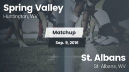 Matchup: Spring Valley vs. St. Albans  2016