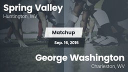 Matchup: Spring Valley vs. George Washington  2016
