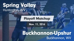 Matchup: Spring Valley vs. Buckhannon-Upshur  2016