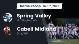 Recap: Spring Valley  vs. Cabell Midland  2022