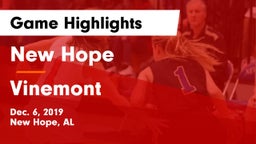 New Hope  vs Vinemont  Game Highlights - Dec. 6, 2019