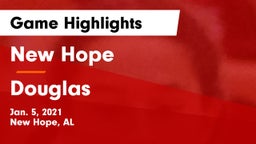 New Hope  vs Douglas  Game Highlights - Jan. 5, 2021