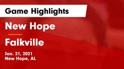 New Hope  vs Falkville  Game Highlights - Jan. 21, 2021