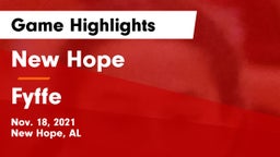 New Hope  vs Fyffe  Game Highlights - Nov. 18, 2021