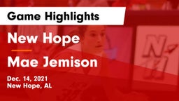New Hope  vs Mae Jemison  Game Highlights - Dec. 14, 2021