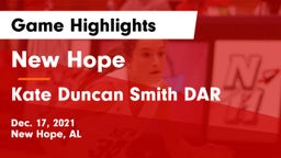 New Hope  vs Kate Duncan Smith DAR  Game Highlights - Dec. 17, 2021