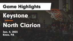 Keystone  vs North Clarion Game Highlights - Jan. 4, 2023