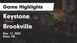 Keystone  vs Brookville  Game Highlights - Dec. 11, 2023