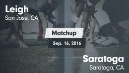 Matchup: Leigh vs. Saratoga  2016