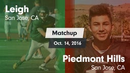 Matchup: Leigh vs. Piedmont Hills  2016