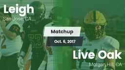Matchup: Leigh vs. Live Oak  2017