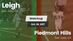 Matchup: Leigh vs. Piedmont Hills  2017