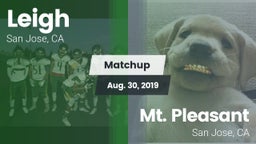 Matchup: Leigh vs. Mt. Pleasant  2019