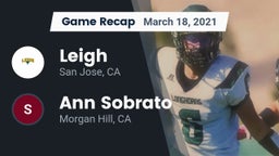 Recap: Leigh  vs. Ann Sobrato  2021