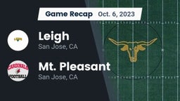 Recap: Leigh  vs. Mt. Pleasant  2023