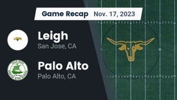Recap: Leigh  vs. Palo Alto  2023