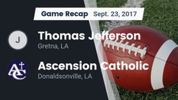 Recap: Thomas Jefferson  vs. Ascension Catholic  2017