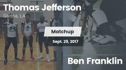 Matchup: Thomas Jefferson Aca vs. Ben Franklin 2017