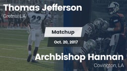 Matchup: Thomas Jefferson Aca vs. Archbishop Hannan  2017