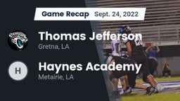 Recap: Thomas Jefferson  vs. Haynes Academy  2022