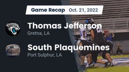 Recap: Thomas Jefferson  vs. South Plaquemines  2022