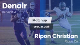 Matchup: Denair vs. Ripon Christian  2018