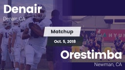 Matchup: Denair vs. Orestimba  2018