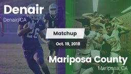 Matchup: Denair vs. Mariposa County  2018