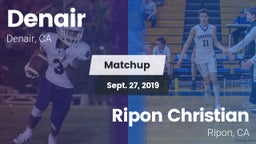 Matchup: Denair vs. Ripon Christian  2019