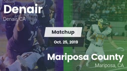 Matchup: Denair vs. Mariposa County  2019