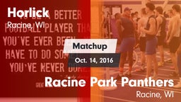 Matchup: Horlick vs. Racine Park Panthers  2016