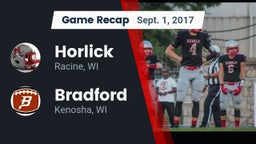 Recap: Horlick  vs. Bradford  2017