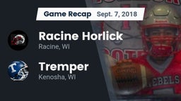 Recap: Racine Horlick vs. Tremper 2018
