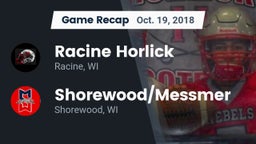 Recap: Racine Horlick vs. Shorewood/Messmer  2018