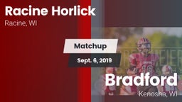 Matchup: Racine Horlick vs. Bradford  2019