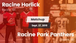 Matchup: Racine Horlick vs. Racine Park Panthers  2019