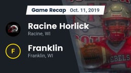 Recap: Racine Horlick vs. Franklin  2019