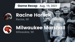 Recap: Racine Horlick vs. Milwaukee Marshall  2021