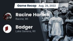 Recap: Racine Horlick vs. Badger  2022