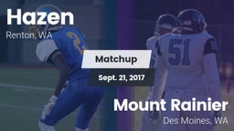 Matchup: Hazen vs. Mount Rainier  2017