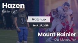 Matchup: Hazen vs. Mount Rainier  2019