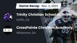Recap: Trinity Christian School at Griffin vs. CrossPointe Christian Academy 2023