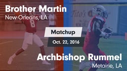 Matchup: Brother Martin vs. Archbishop Rummel  2016