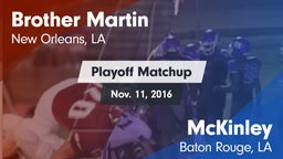 Matchup: Brother Martin vs. McKinley  2016