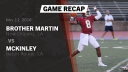 Recap: Brother Martin  vs. McKinley  2016
