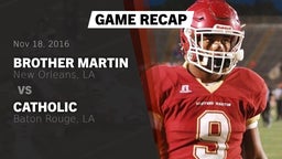 Recap: Brother Martin  vs. Catholic  2016