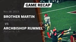 Recap: Brother Martin  vs. Archbishop Rummel  2013