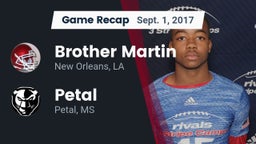 Recap: Brother Martin  vs. Petal  2017