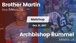 Matchup: Brother Martin vs. Archbishop Rummel  2017