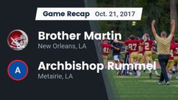 Recap: Brother Martin  vs. Archbishop Rummel  2017